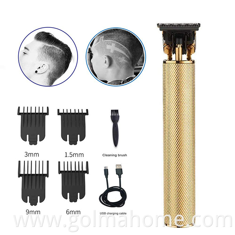 Professional Li T-Blade Skeleton Heavy Hitter Cordless Trimmer Men 0mm Baldheaded Hair Clippers Hair Cutting Machine